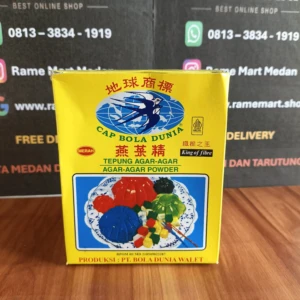AGAR AGAR FOWDER CAP BOLA DUNIA MERAH